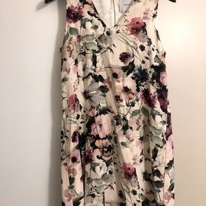 Beautiful floral silk dress